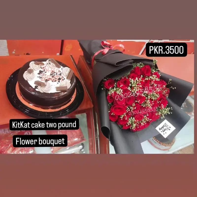 Flower And Cake