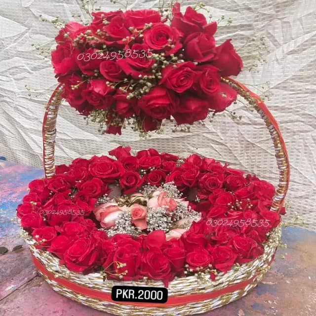Fresh Flowers Basket