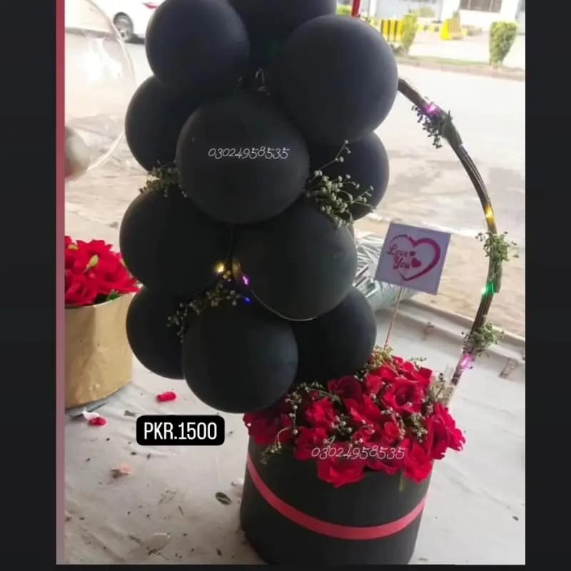 Flower And Balloon Box