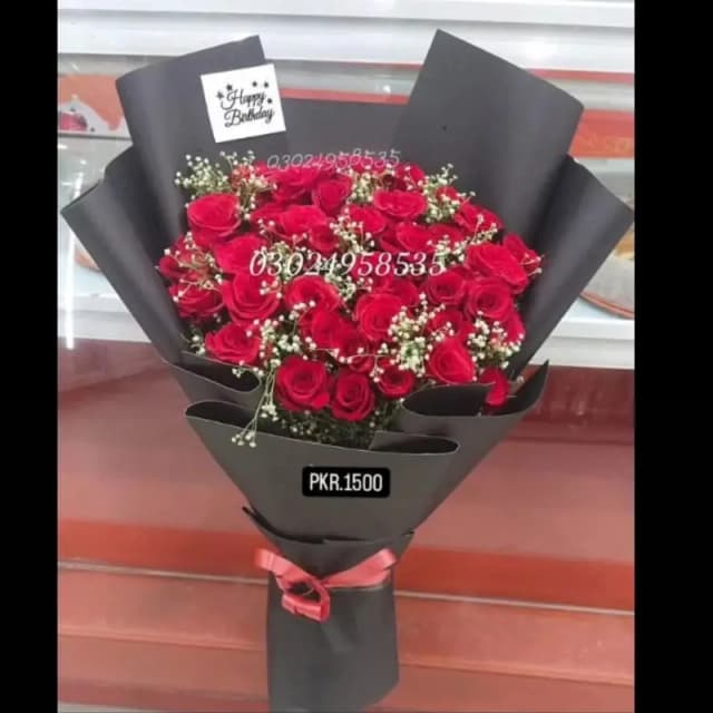 Fresh Red Roses Bouquet
