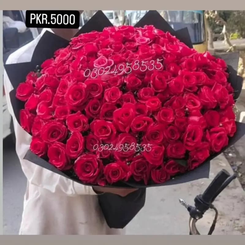 Flower Red Roses Bouquet