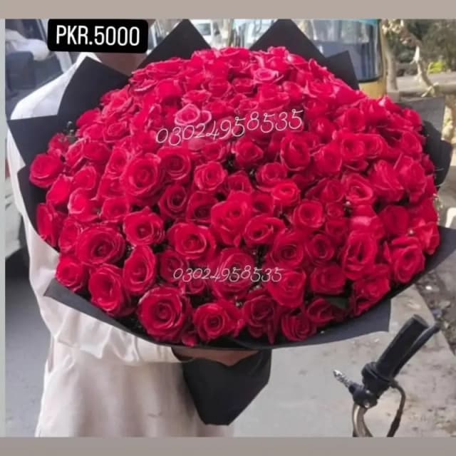 Flower Red Roses Bouquet