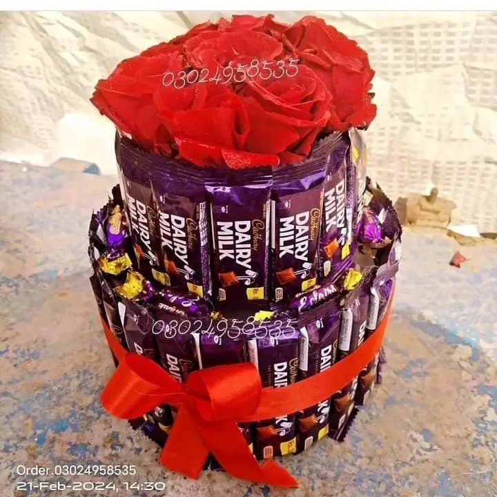 Dairy milk chocolate bouquet