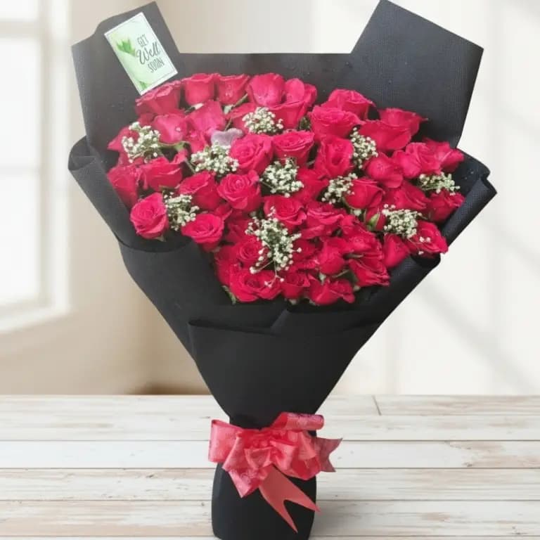 Fresh Red Roses Bouquet