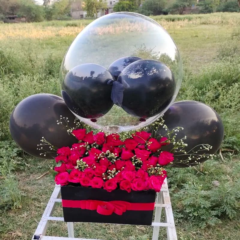 Flower And Balloon Box