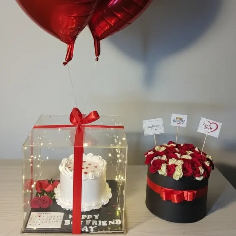 Flower Box Cake Box balloon