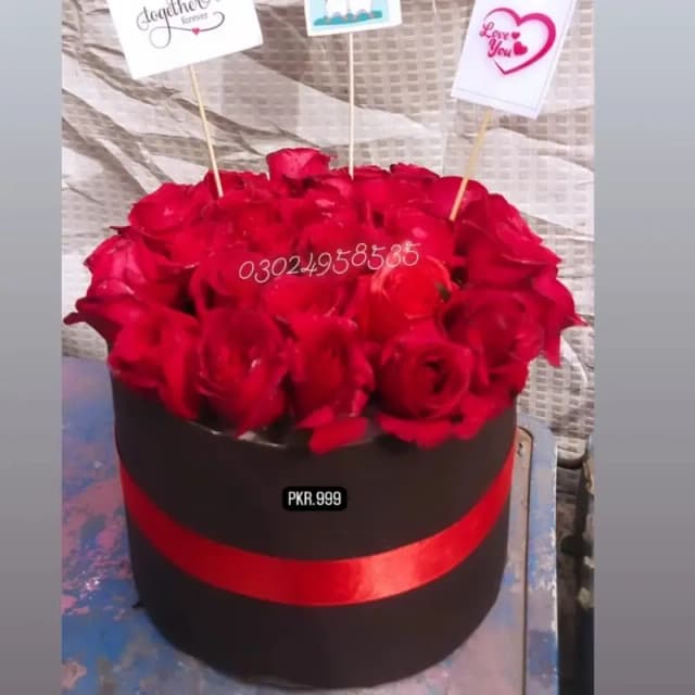 Fresh flower Red Roses box