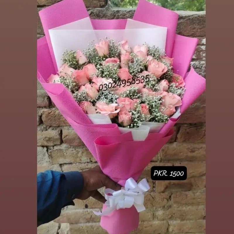 Flower pink Roses bouquet