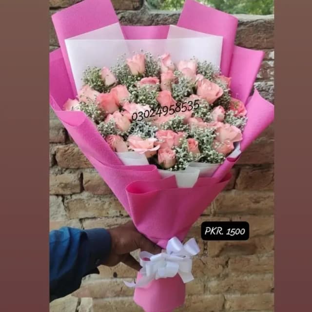 Flower pink Roses bouquet