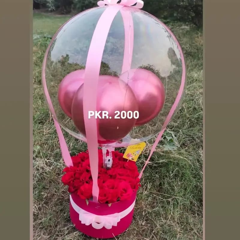 Flower balloon box