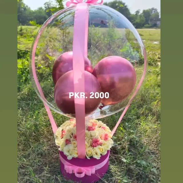 Flower balloon box